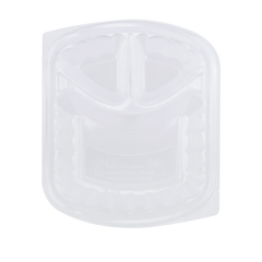 Wholesale OPS Lid for 36oz PP Plastic Microwaveable Black Take Out Box, 3 Compartment - 300 ct