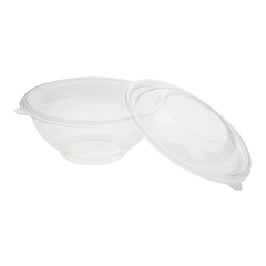 Wholesale 24oz PET Plastic Salad Bowl - 300 ct