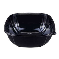 Wholesale 160 oz PET Square Bowl Black - 50 ct