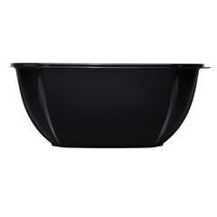 Wholesale 160 oz PET Square Bowl Black - 50 ct