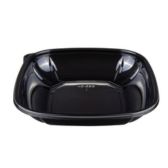 Wholesale 24 oz PET Square Bowl Black - 300 ct