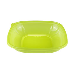 Wholesale 24 oz PET Square Bowl Green - 300 ct
