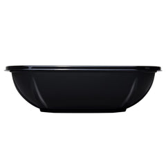 Wholesale 32 oz PET Square Bowl Black - 300 ct