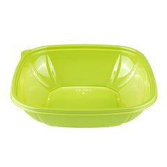 Wholesale 32 oz PET Square Bowl Green - 300 ct