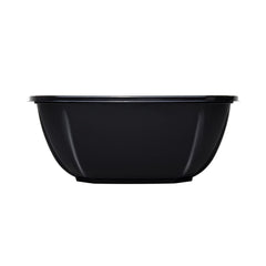 Wholesale 48 oz PET Square Bowl Black - 300 ct