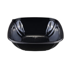 Wholesale 64 oz PET Square Bowl Black - 150 ct