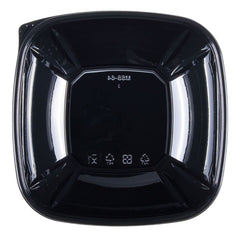 Wholesale 64 oz PET Square Bowl Black - 150 ct
