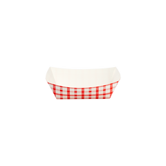 Wholesale Food Tray - Shepherd's Check Red
