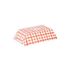Wholesale Food Tray - Shepherd's Check Red - 2.5 lb - 500 ct