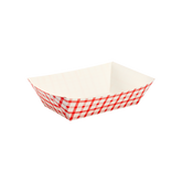 Wholesale Food Tray - Shepherd's Check Red - 3.0 lb - 500 ct