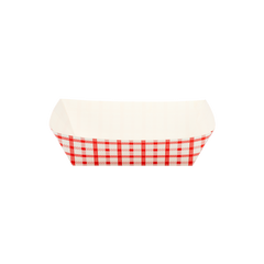 Wholesale Food Tray - Shepherd's Check Red - 3.0 lb - 500 ct