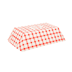 Wholesale Food Tray - Shepherd's Check Red - 3.0 lb - 500 ct