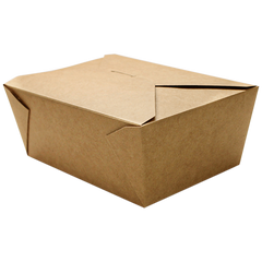 Wholesale 110 fl oz Fold-To-Go Box #4 - Kraft - 160 ct