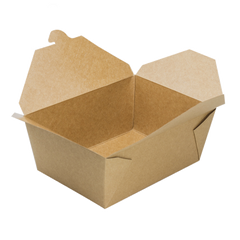 Wholesale 110 fl oz Fold-To-Go Box #4 - Kraft - 160 ct