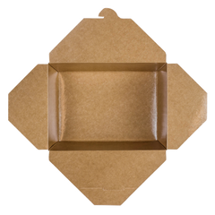 Wholesale 110 fl oz Fold-To-Go Box #4 - Kraft - 160 ct
