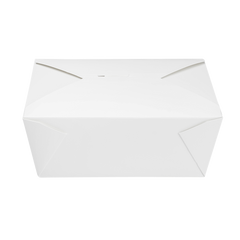 Wholesale 110 fl oz Fold-To-Go Box #4 White - 160 ct
