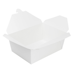 Wholesale 110 fl oz Fold-To-Go Box #4 White - 160 ct
