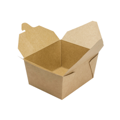 Wholesale 30 fl oz Fold-To-Go Box Kraft - 450 ct