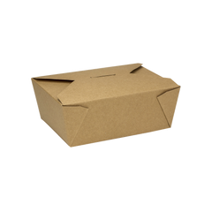 Wholesale 48 fl oz Fold-To-Go Box #8 - Kraft - 300 ct