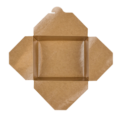 Wholesale 48 fl oz Fold-To-Go Box #8 - Kraft - 300 ct