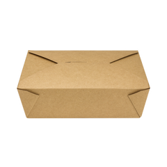 Wholesale 76 fl oz Fold-To-Go Box #3 - Kraft - 200 ct