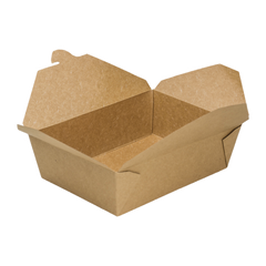 Wholesale 76 fl oz Fold-To-Go Box #3 - Kraft - 200 ct
