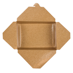 Wholesale 76 fl oz Fold-To-Go Box #3 - Kraft - 200 ct