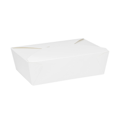 Wholesale 76 fl oz Fold-To-Go Box #3 White - 200 ct
