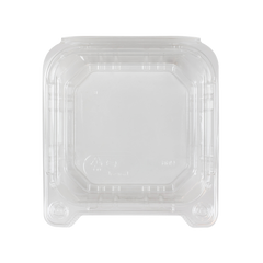 Wholesale 6''x6'' PET Plastic Hinged Containers - 500 ct