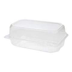 Wholesale 9" x 5" PET Plastic Hinged Containers - 250 ct