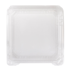Wholesale 9''x9'' PET Plastic Hinged Containers - 200 ct