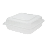 Wholesale 9"x 9" PP Plastic Hinged Containers - 200 ct