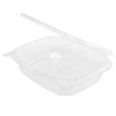 Wholesale 24oz PET Plastic Hinged Deli Container - 200 ct