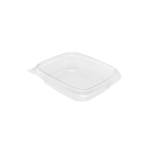 Wholesale 8oz PET Plastic Hinged Deli Container - 200 ct