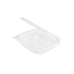 Wholesale 8oz PET Plastic Hinged Deli Container - 200 ct