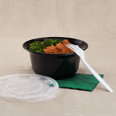 Wholesale 36oz PP Plastic Injection Molding Bowl Black - 300 ct