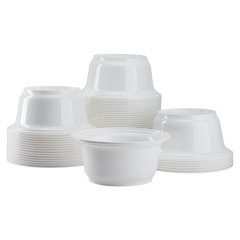 Wholesale 36oz PP Plastic Injection Molding Bowl White - 300 ct