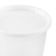 Wholesale 24oz PP Plastic Injection Molded Deli Containers & Lids - 240 ct