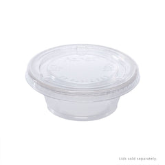 Wholesale 1oz Squat PP Plastic Portion Cups - Clear - 2,500 ct