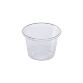 Wholesale 1oz Tall PP Plastic Portion Cups - Clear - 2,500 ct