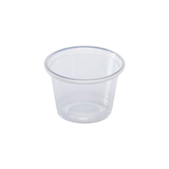 Wholesale 1oz Tall PP Plastic Portion Cups - Clear - 2,500 ct