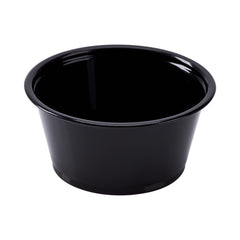 Wholesale 3.25oz PP Plastic Portion Cups Black - 2,500 ct