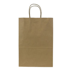 Wholesale Laguna Medium Paper Shopping Bags Kraft - 250 ct