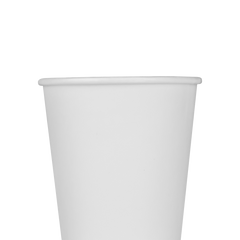 Wholesale 12oz Insulated Paper Hot Cups - White (90mm) - 500 ct