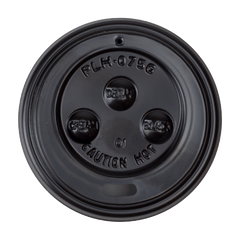 Wholesale 6oz Sipper Dome Lids - Black (70mm) - 1,000 ct