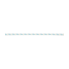 Wholesale 10.25" Eco-Friendly Giant Paper Spiral Straws (7mm) Wrapped - Blue & White - 1,200 ct