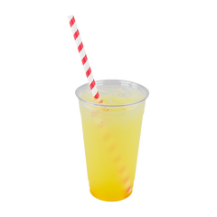 Wholesale 10.25" Eco-Friendly Giant Paper Spiral Straws (7mm) Wrapped - Red & White - 1,200 ct