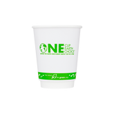 Wholesale 12 oz. Eco-Friendly Insulated Paper Hot Cups - One Cup, One Earth - 90mm - 500 ct