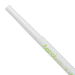 Wholesale 7.75" Giant Paper Straw 7mm Wrapped White 2,000 ct