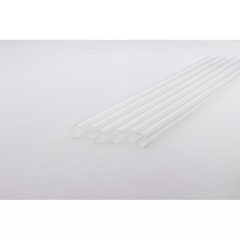 Wholesale 9" Eco-Friendly Colossal Straws (10mm) - Clear - Paper Wrapped